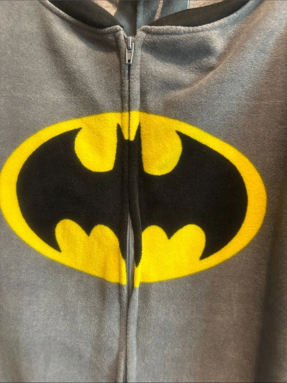 Batman Gray & Yellow Onesie Costume